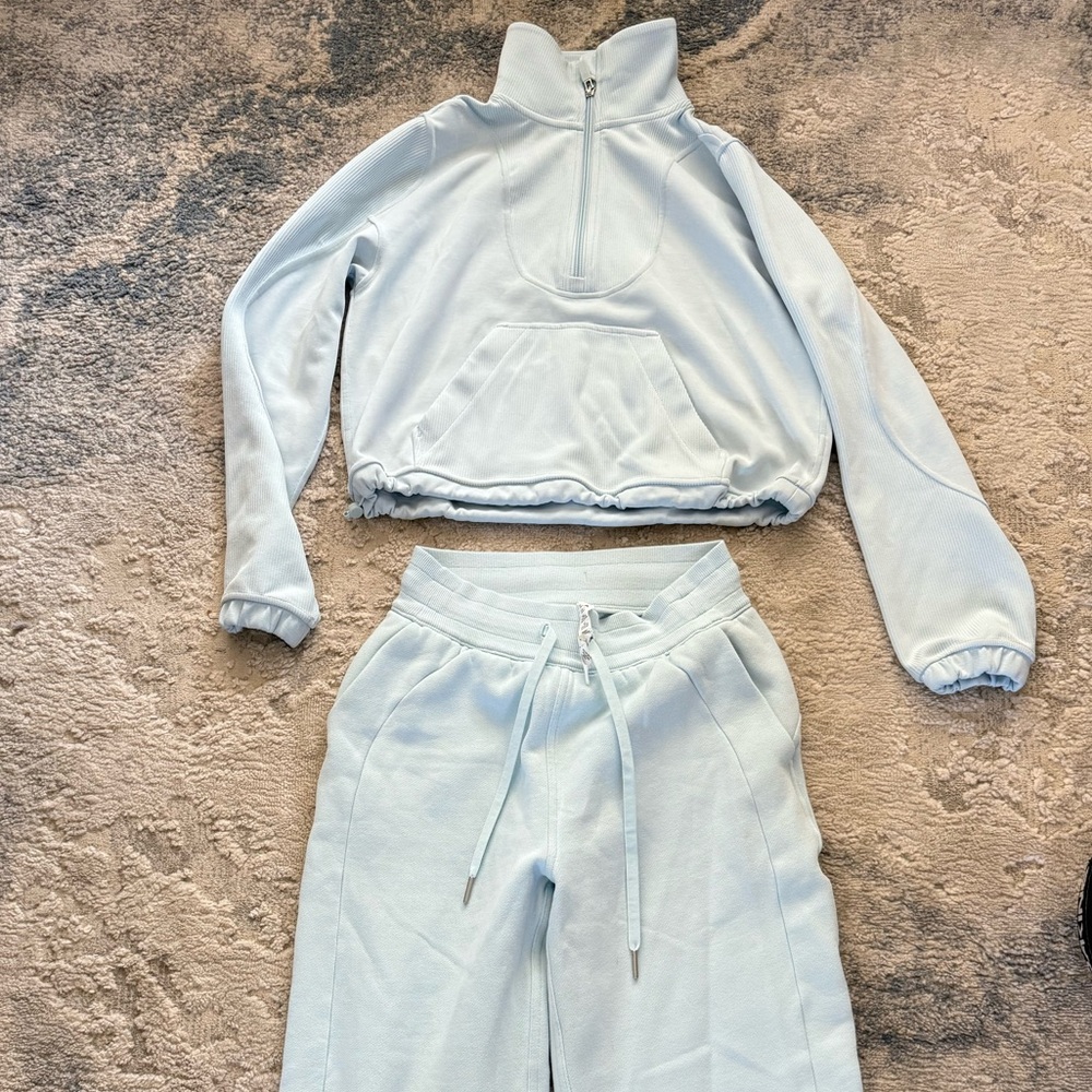 Lululemon Athletica Soft Blue Lounge Set